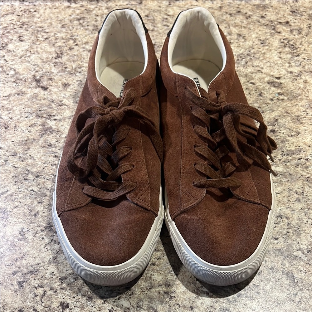 Brown Suede Men's Sneakers